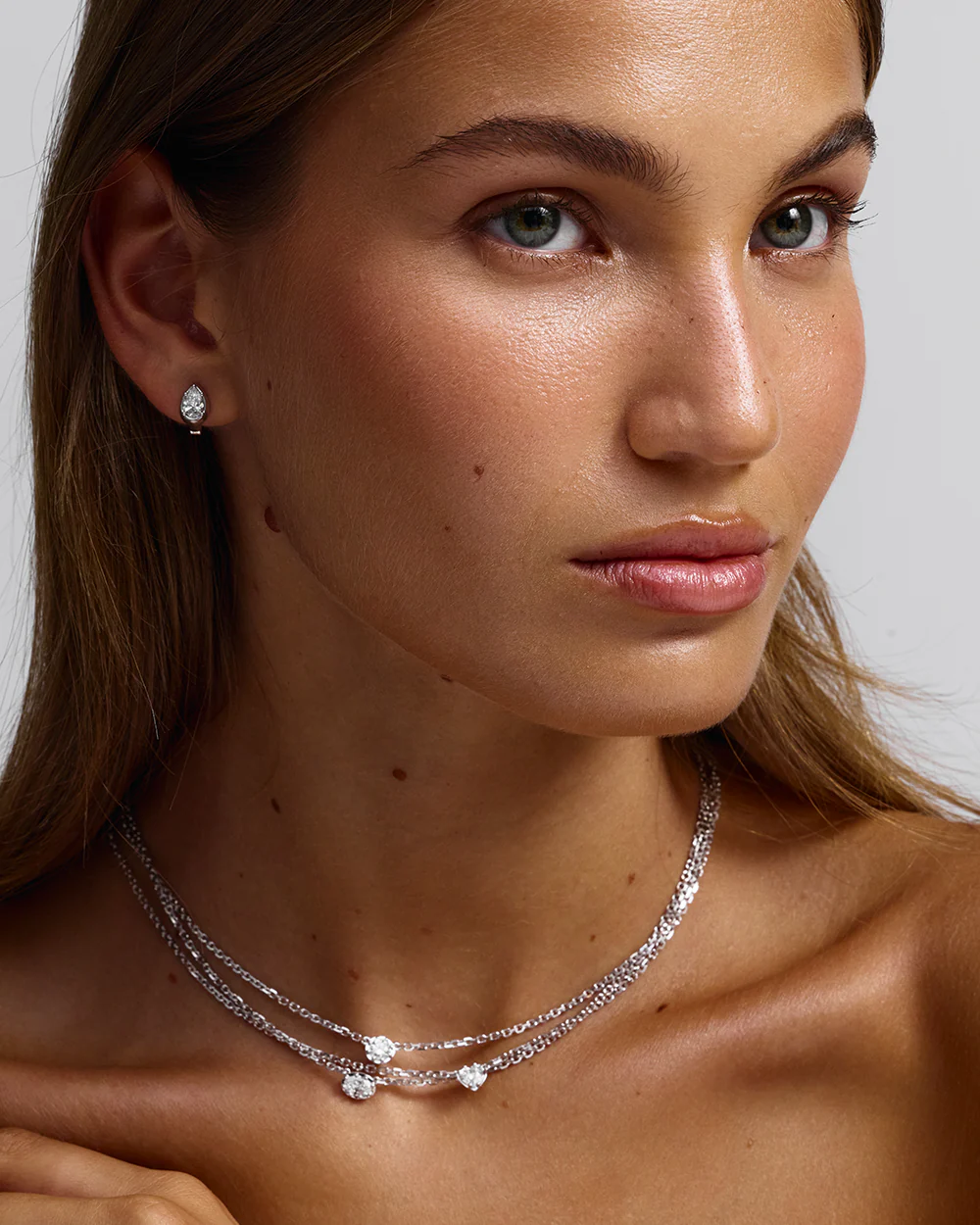 Cleo Oval Diamond Huggies - Image 10