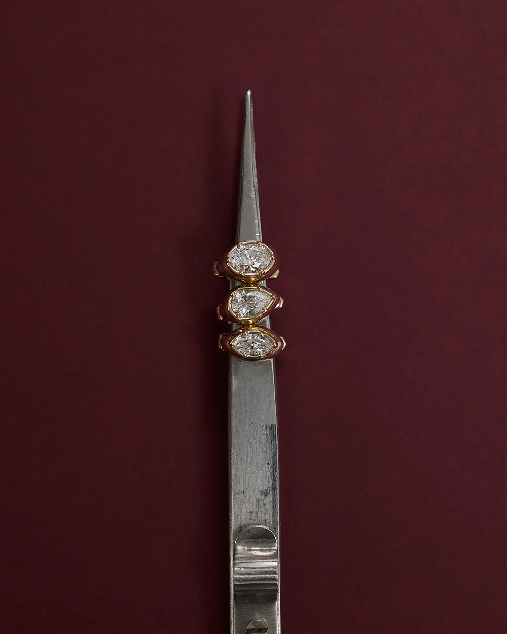 Cleo Oval Diamond Huggies - Image 11