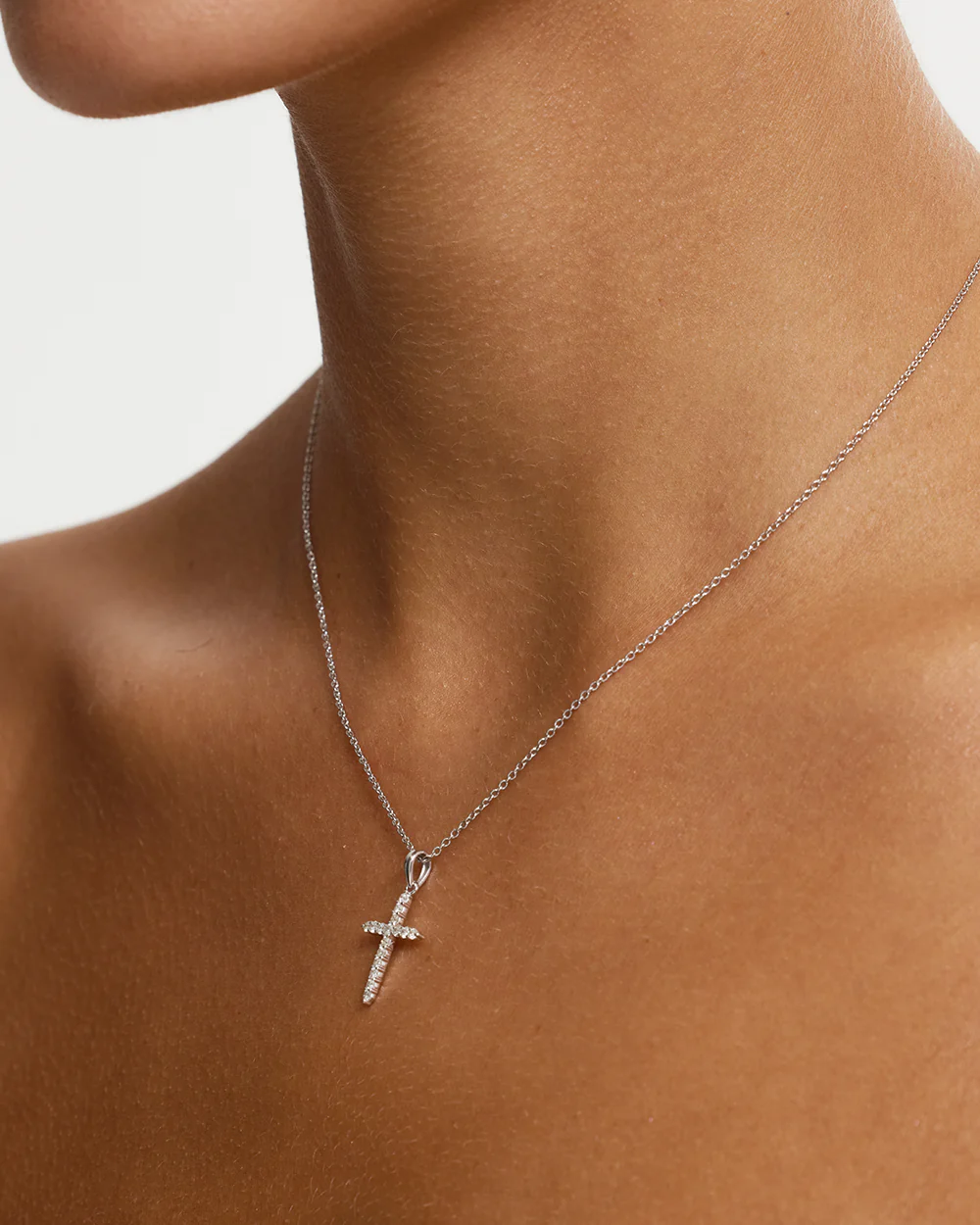 Diamond Cross Necklace - Image 8