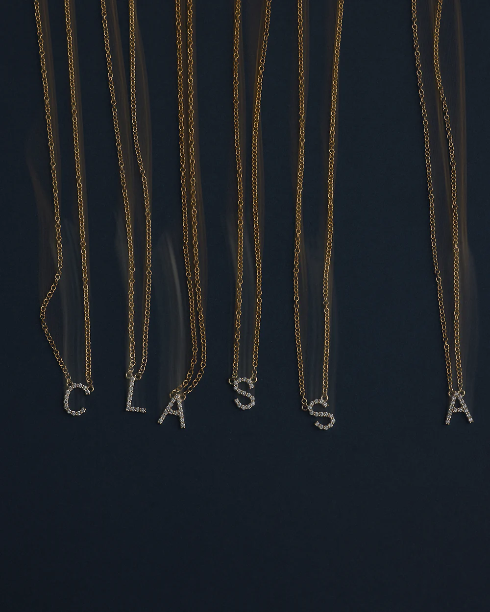 Diamond Initial Necklace - Image 12