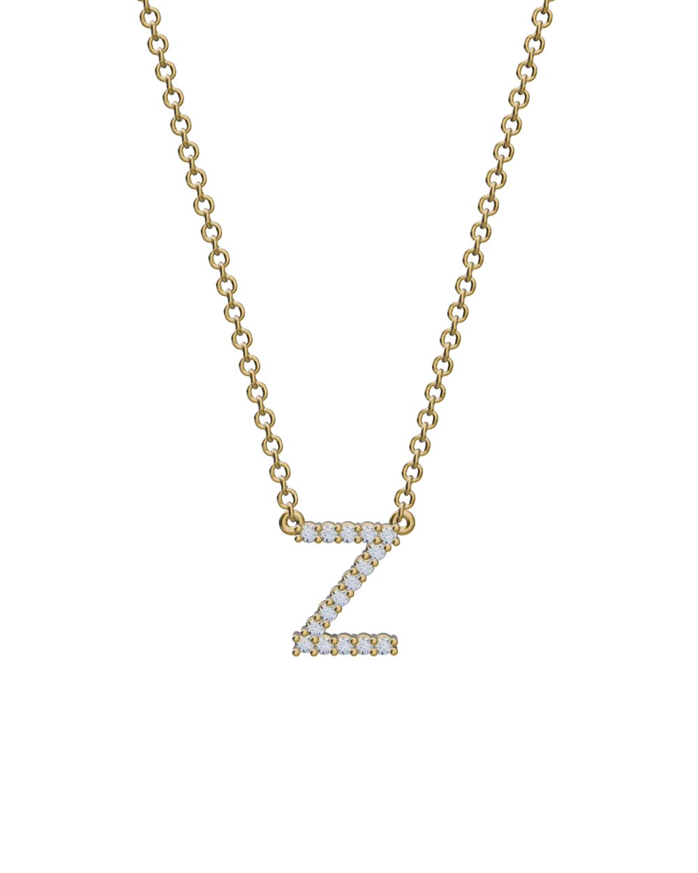 Diamond Initial Necklace - Image 39