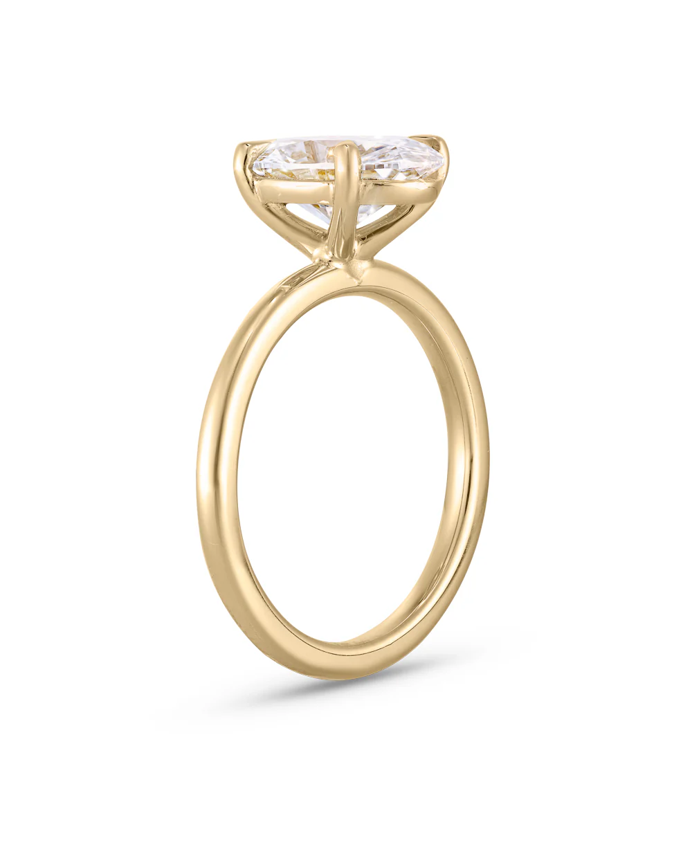 Grace 2.54ct Oval Diamond Solitaire Engagement Ring - Image 3