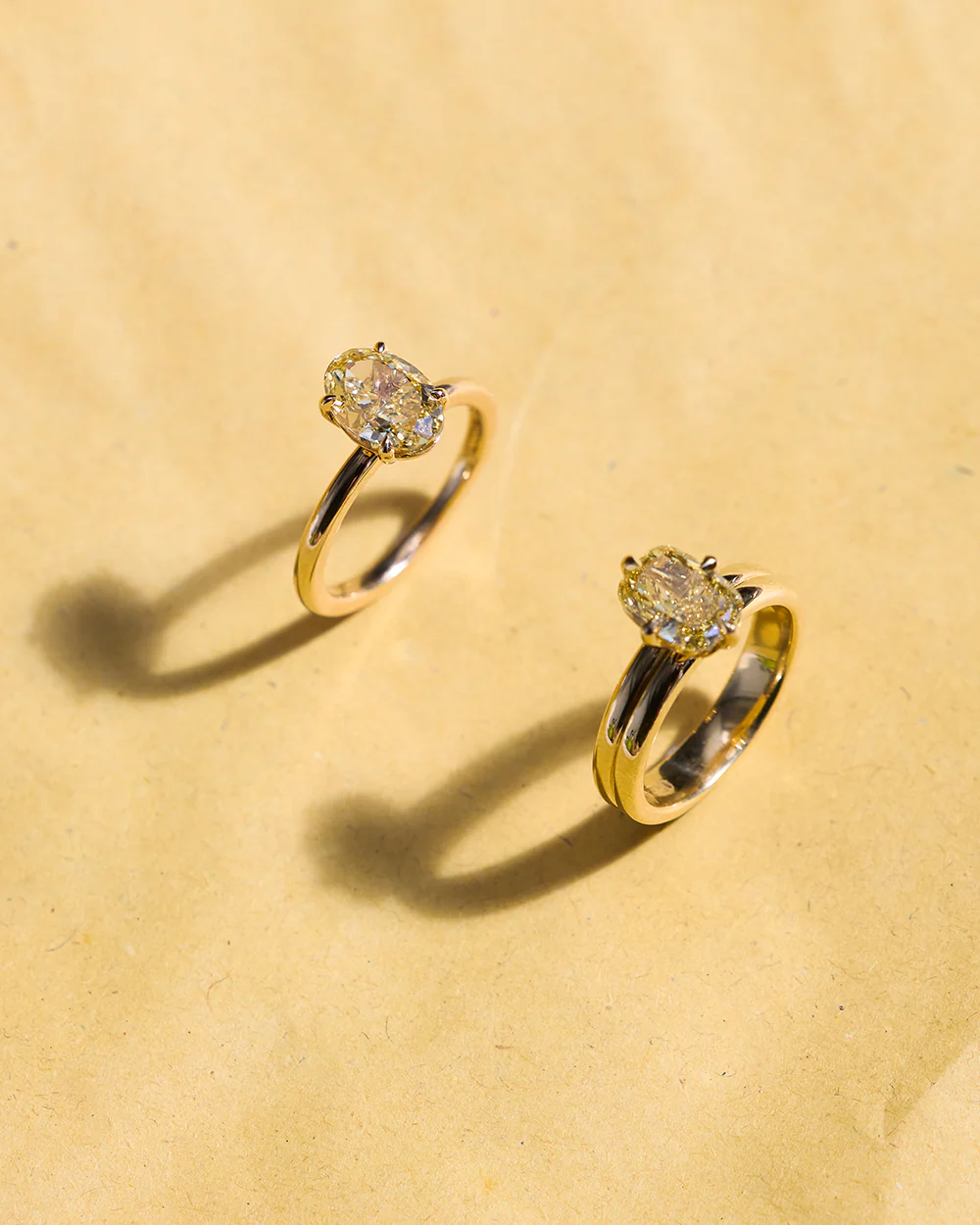 Grace 2.52ct Yellow Oval Diamond Engagement Ring - Image 7