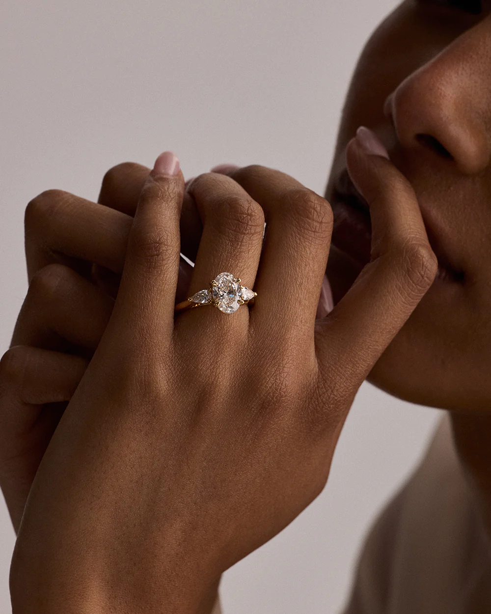 Isla 1.55ct Oval & Pear Diamond Engagement Ring - Image 4