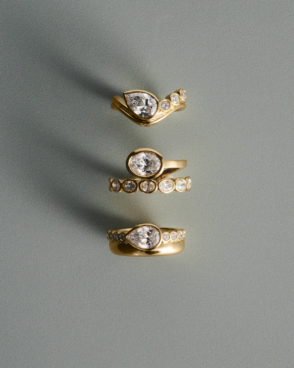 Margot 1.21ct East West Pear Diamond Ring - Image 8