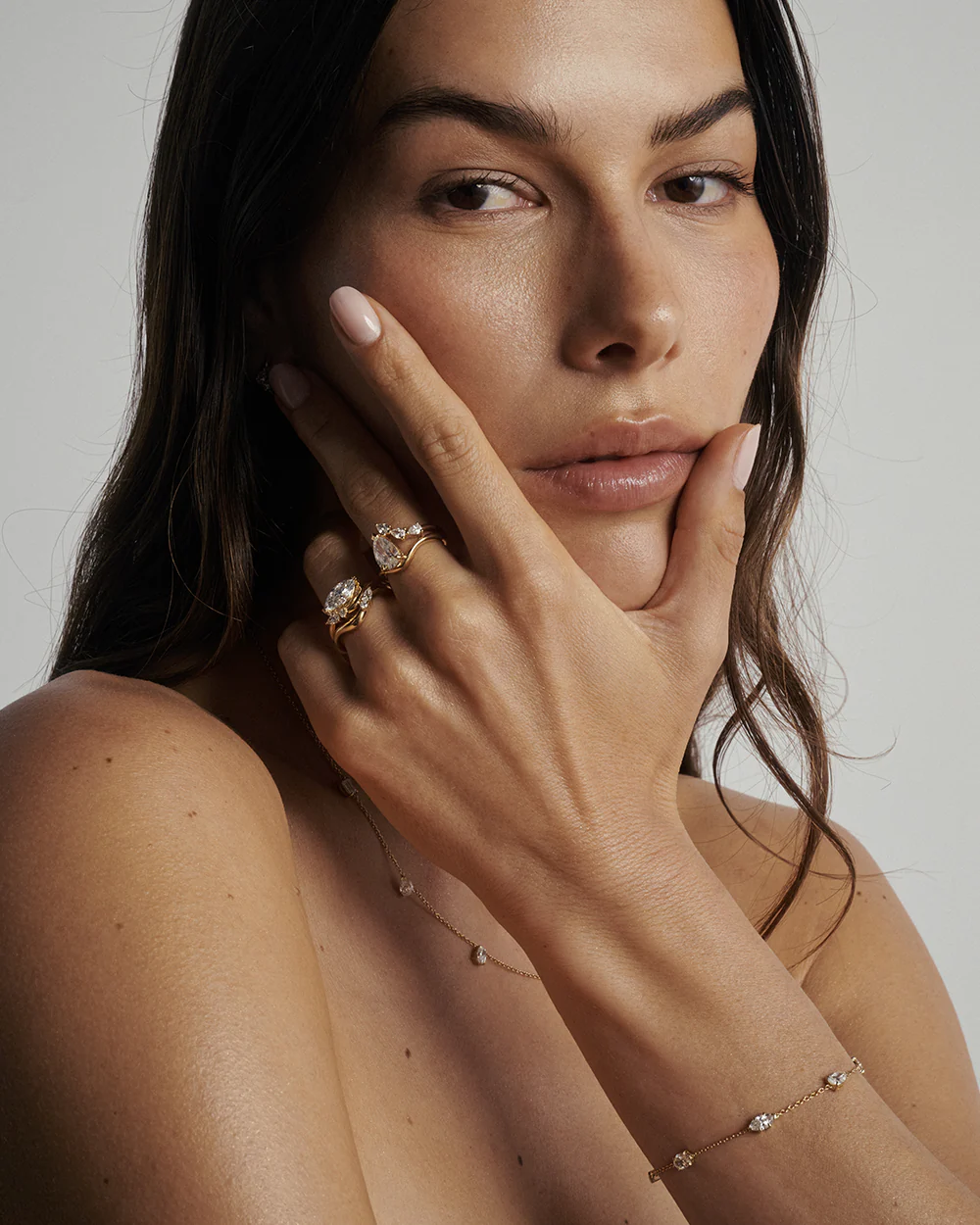 Multicut Diamond Charm Bracelet - Image 4