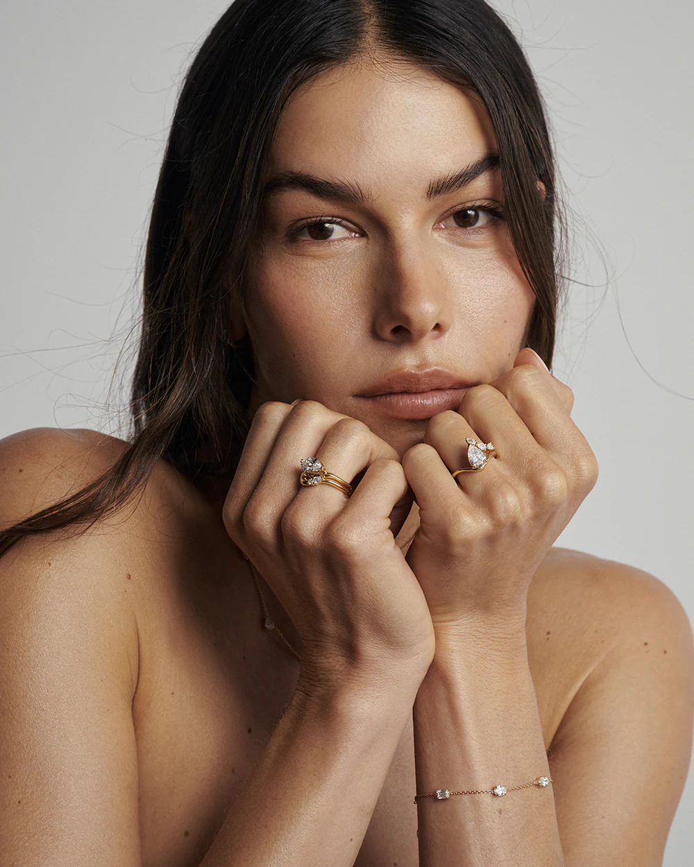 Multicut Diamond Charm Bracelet - Image 8