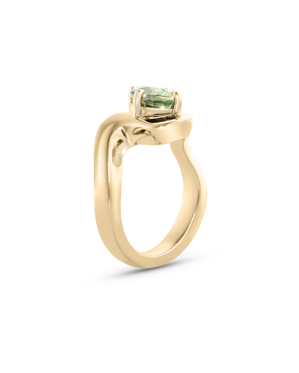 Naia Oval Parti Sapphire Ring - Image 6