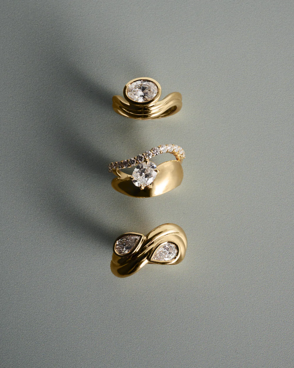 Castor Pear Toi et Moi Diamond Ring - Image 10