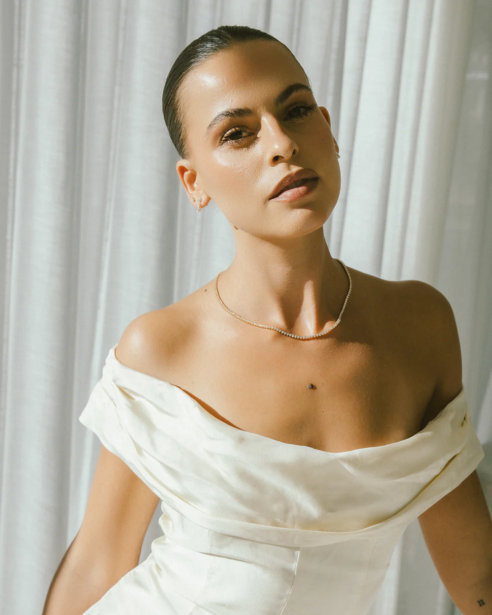 Three Claw Tennis Necklace - Image 9